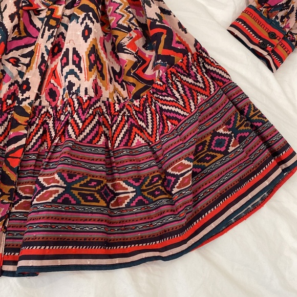 Beautiful Zara BOHO dress size large peasant ruffled hem - Picture 4 of 9